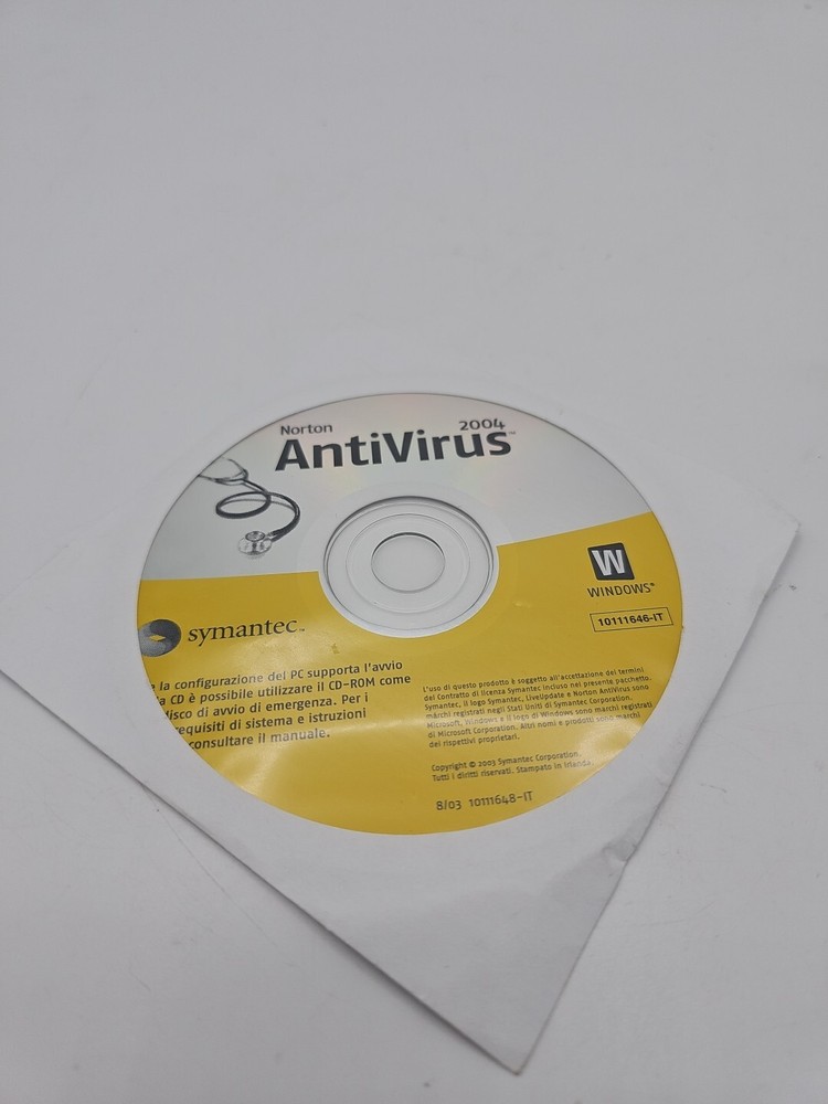 NORTON ANTIVIRUS 2004 SYMANTEC CD INSTALLATION SETUP