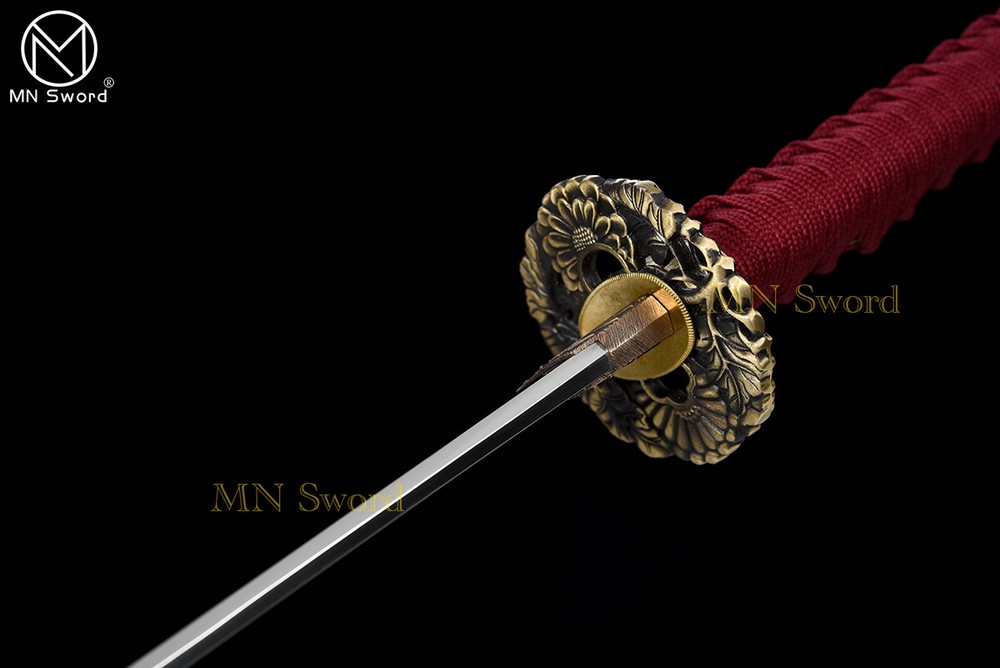Handmade Authentic Japanese Sharp Sword Samurai Katana High Carbon Steel Blade