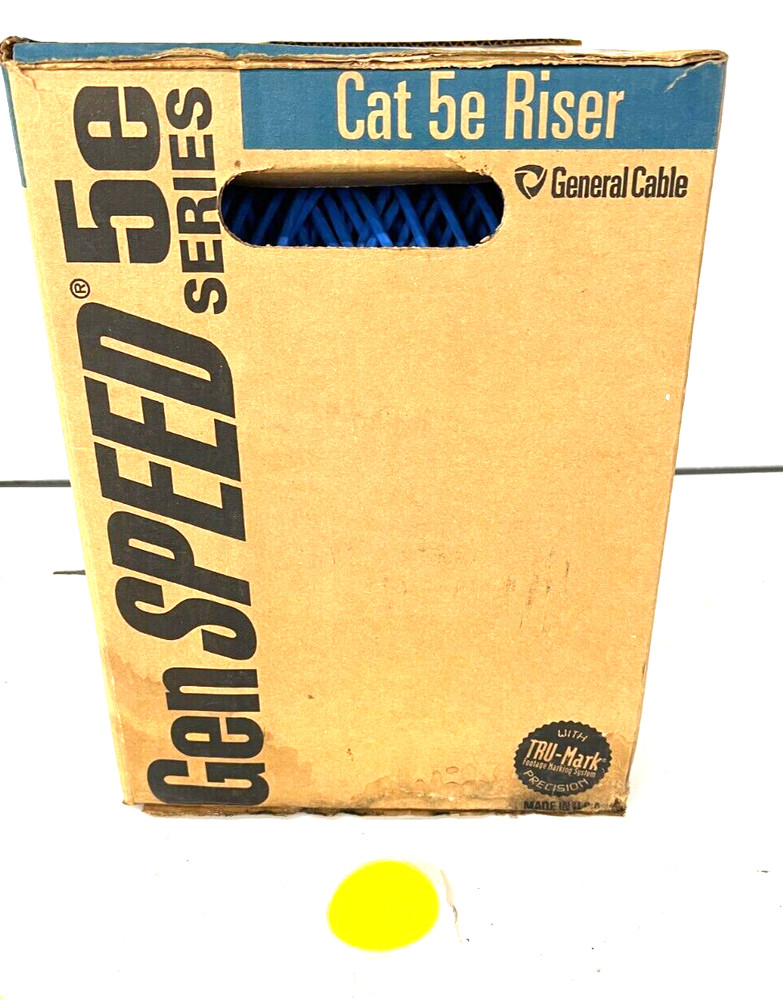 GENSPEED 5000 5133299E STANDARD CAT 5E NONPLENUM CABLE BLUE 400FT BOX