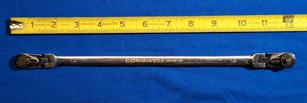 Cornwell 12" Quarter Stick 1/4” Combination Locking Bit & Square Driver EC4S12L