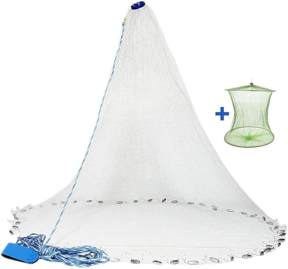 7ft Radius Cast Net with Zinc Sinker Weights