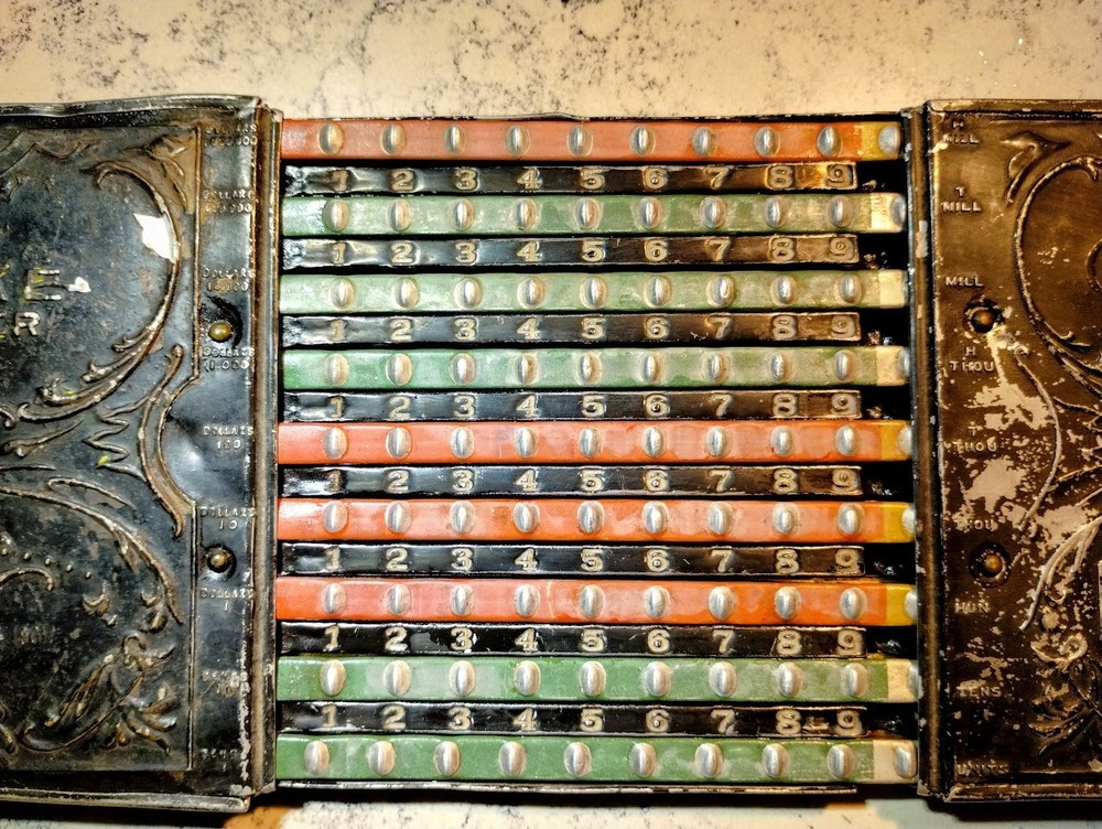 Antique Locke Adder - adding machine from around 1906