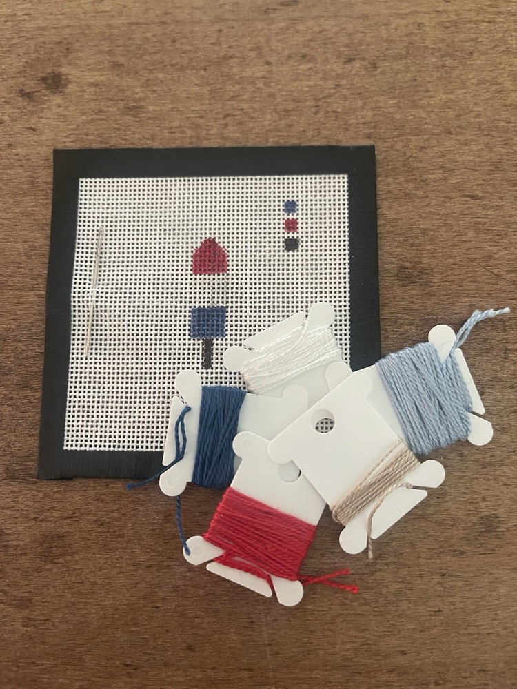 Mini Needlepoint Kit - Firecracker Pop