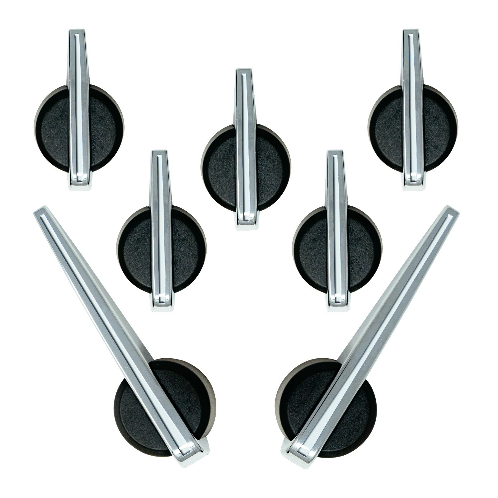 Escalade Premium Speedo Cluster Pointers Set 2003-2013 GM Black Chrome White New