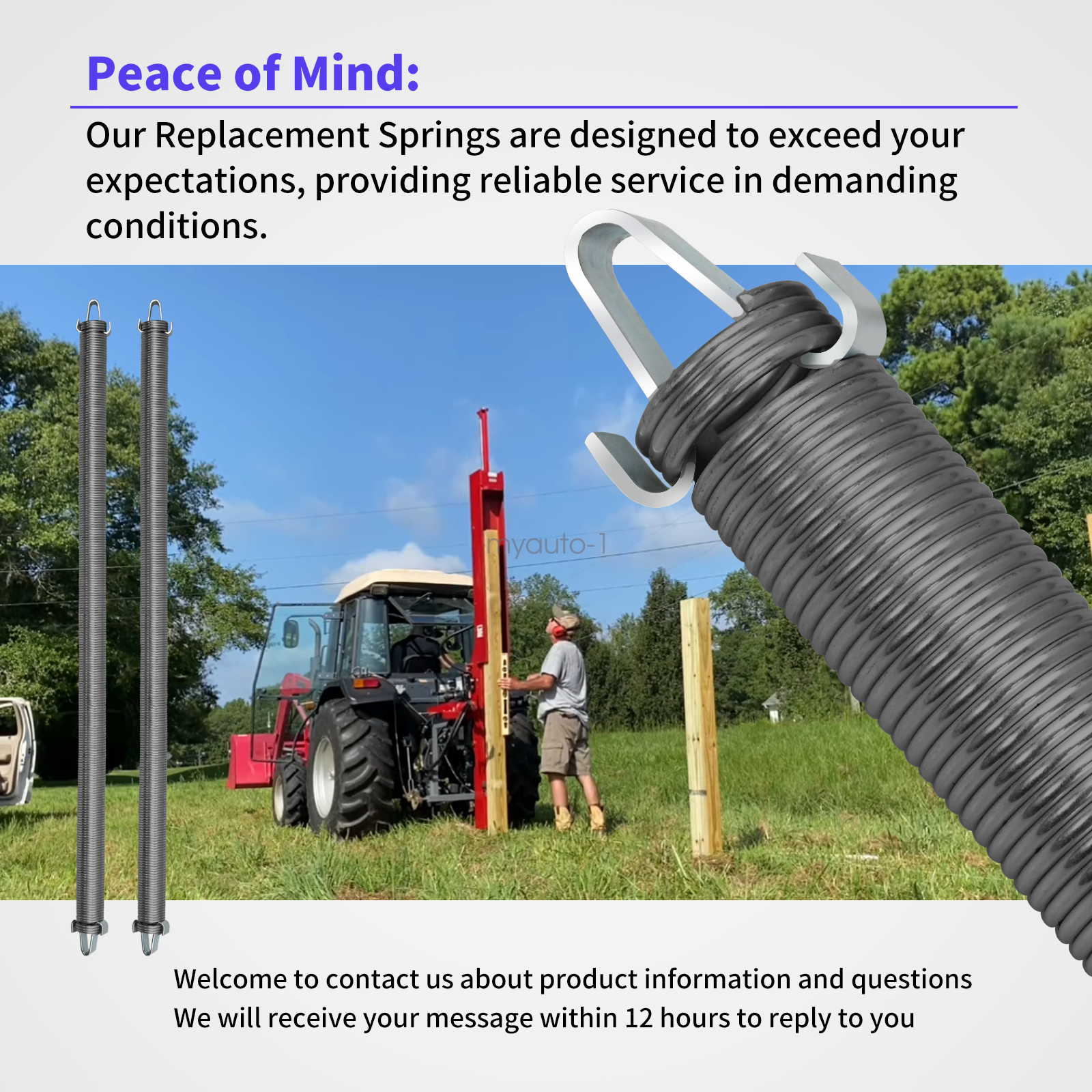 Shaver HD8 & Work Saver HPD 16 post driver spring 40" new