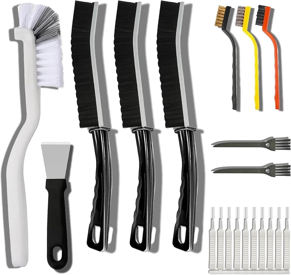 Crevice Cleaning Brush Set - Multifunctal Kit with Precis Brushes,