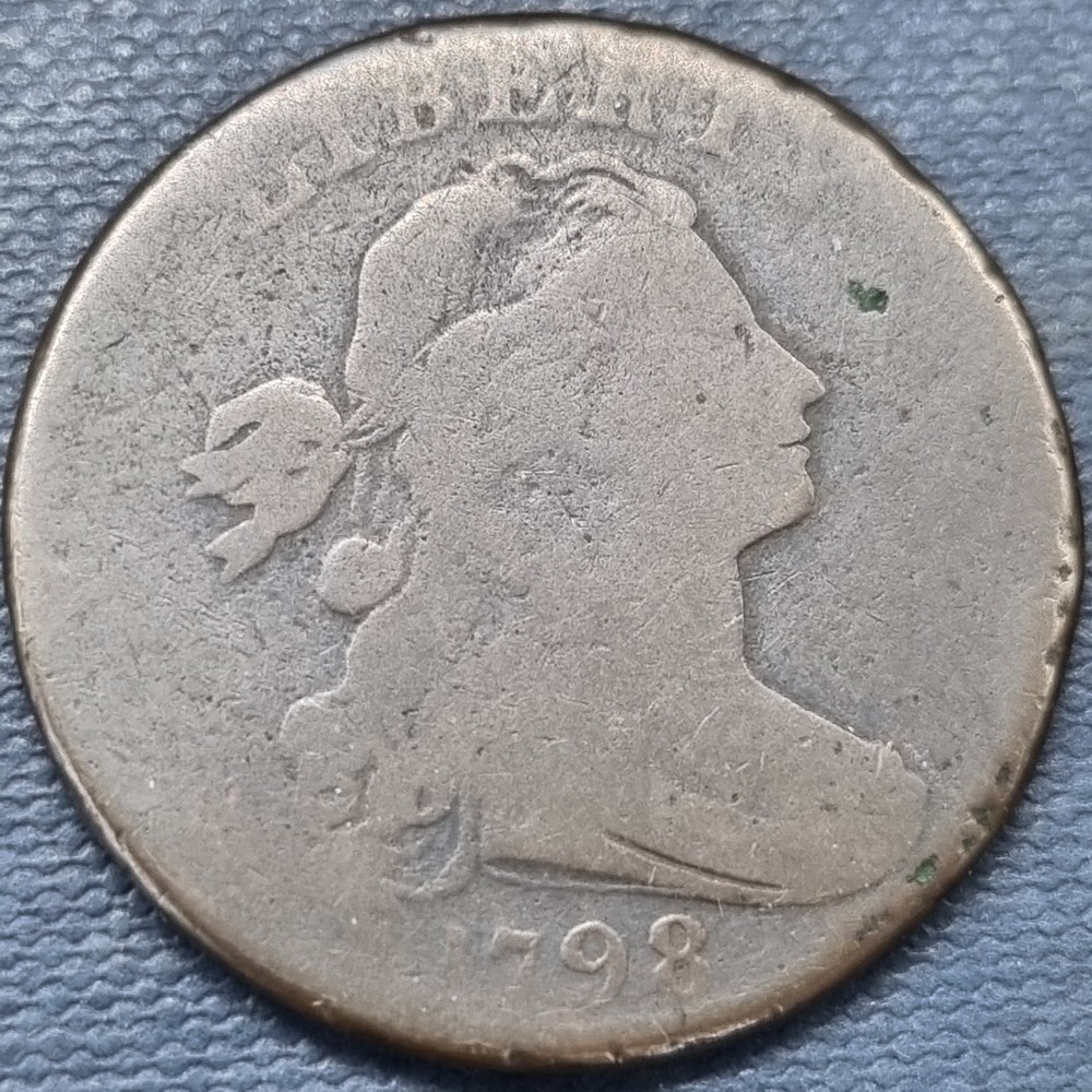 1798 Draped Bust Large Cent 1c Better Grade #99193
