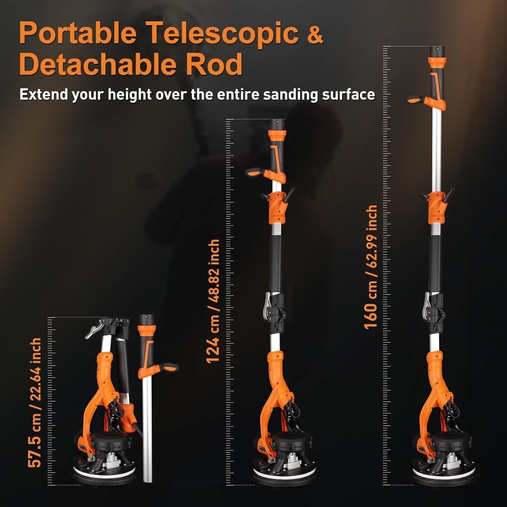 Portable Popcorn Ceiling Removal Tool with Dust Collection