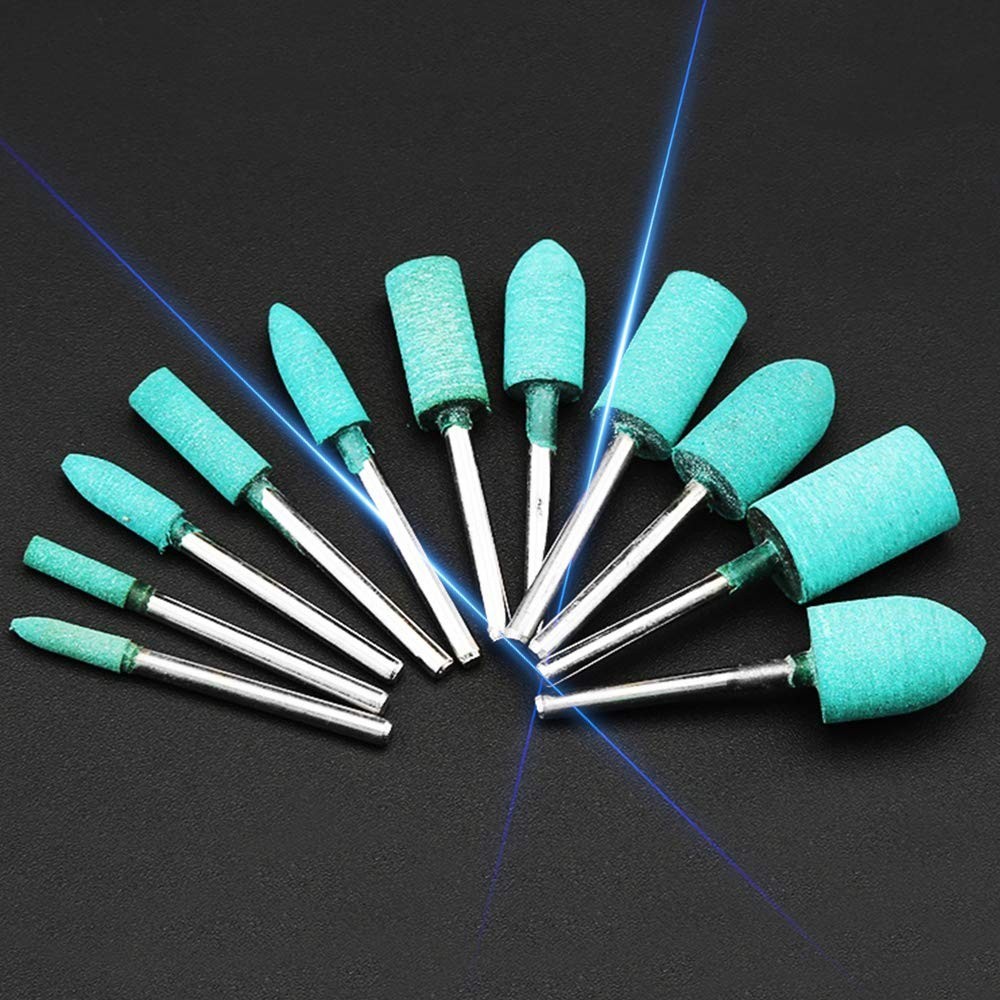 Efficient 100pcs Assorted Rubber Grinding Heads for Smooth Polishing Tasks