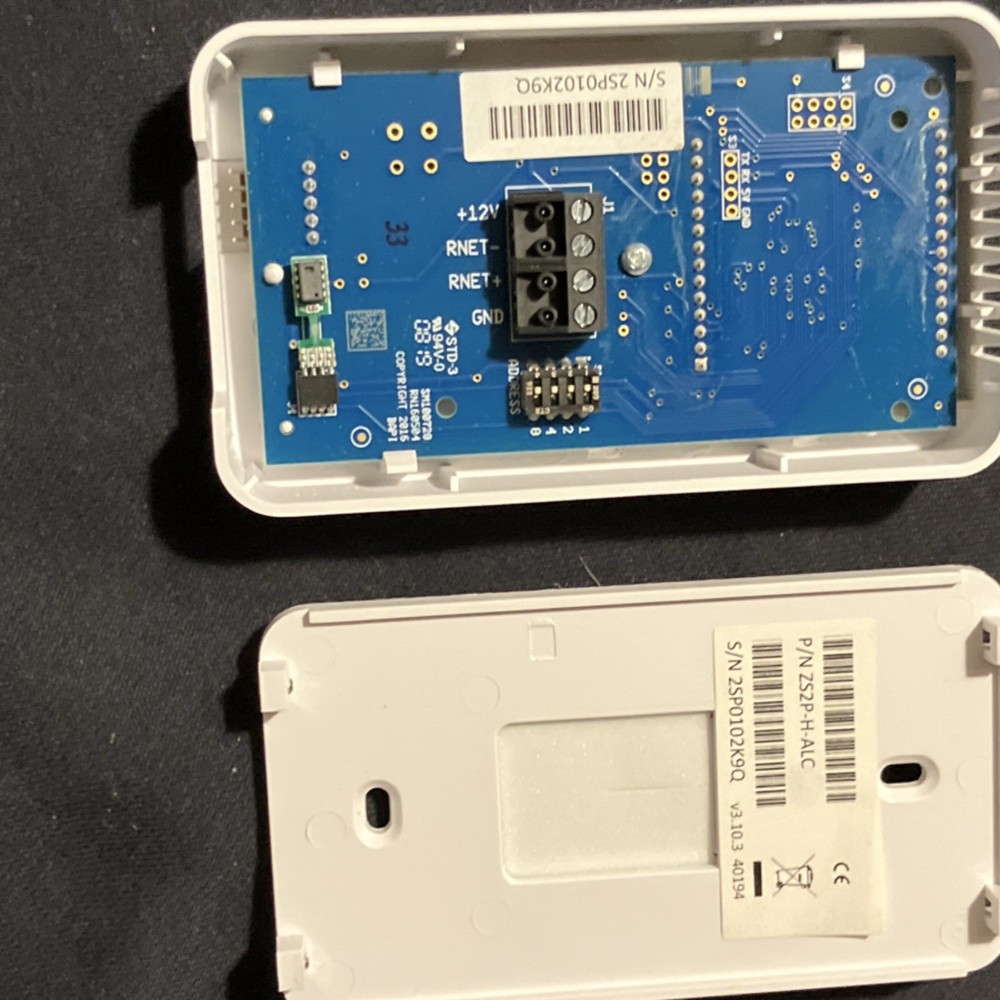 Automated Logic Rectangular White Programmable Thermostat ZSP2P-H-AIC