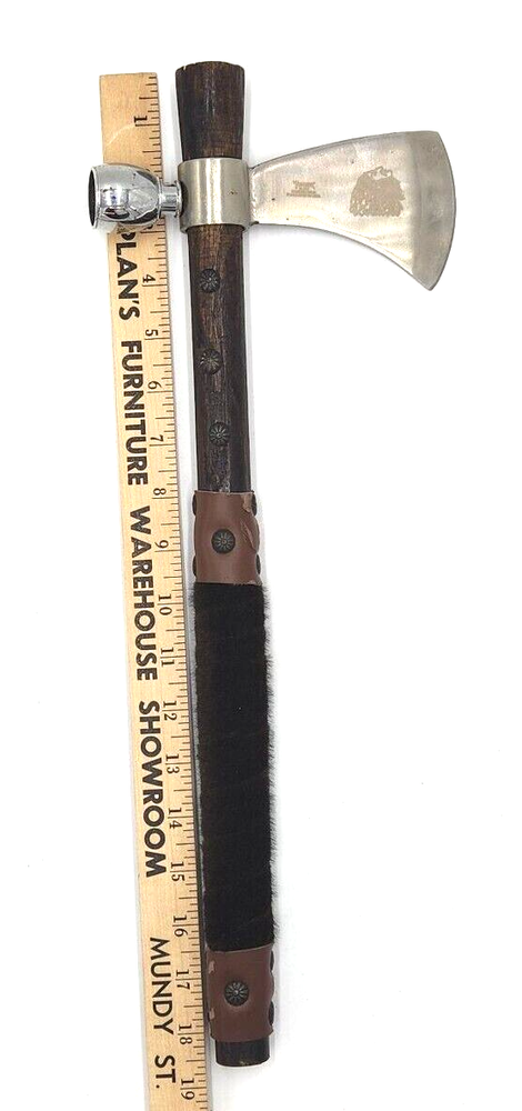 18" Replica axe and peace pipe, native american decorative