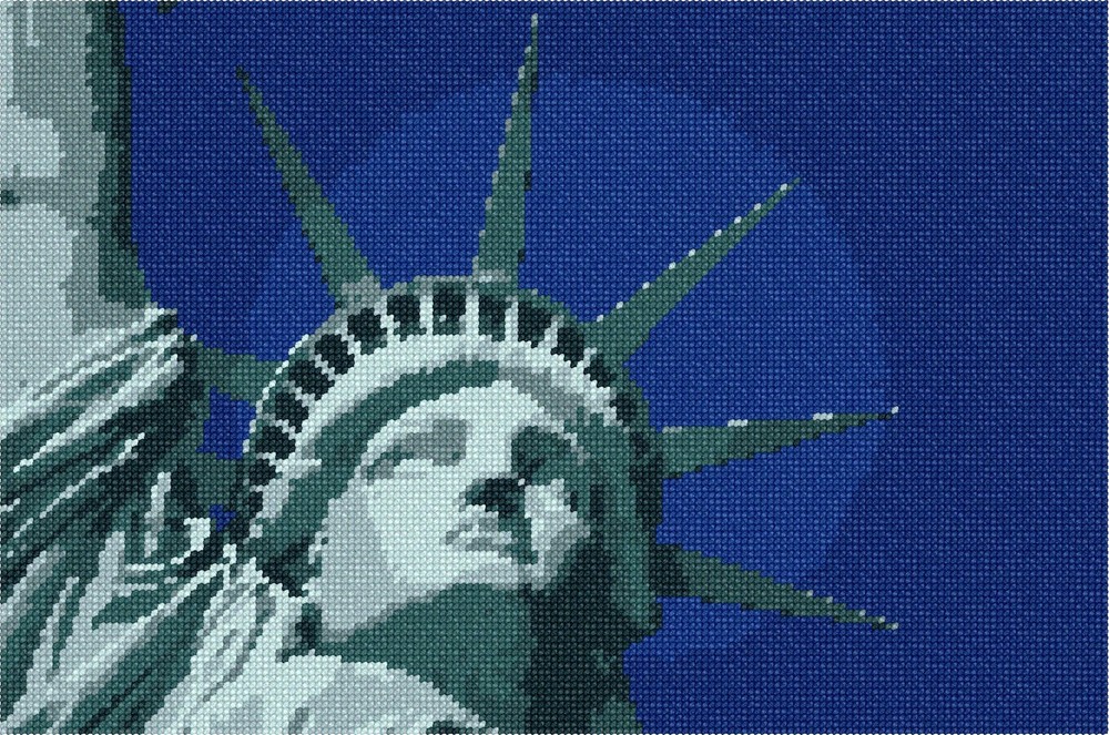 Miss Liberty Needlepoint Kit or Canvas
