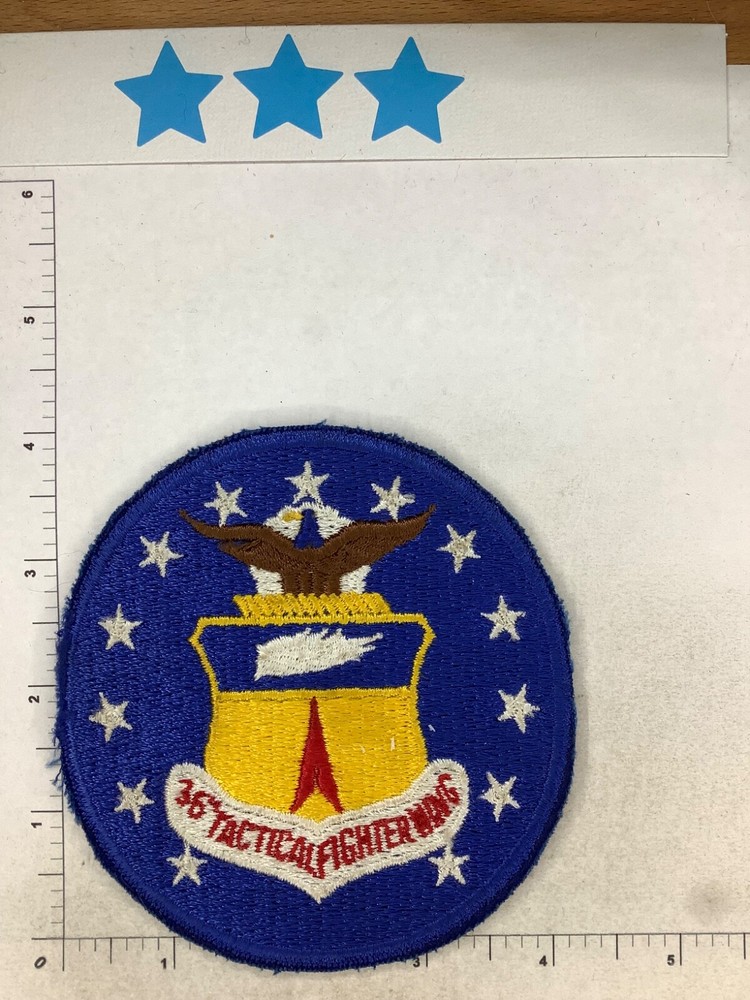 VINTAGE USAF 36th TACTICAL FIGHTER WING SQUADRON PATCH
