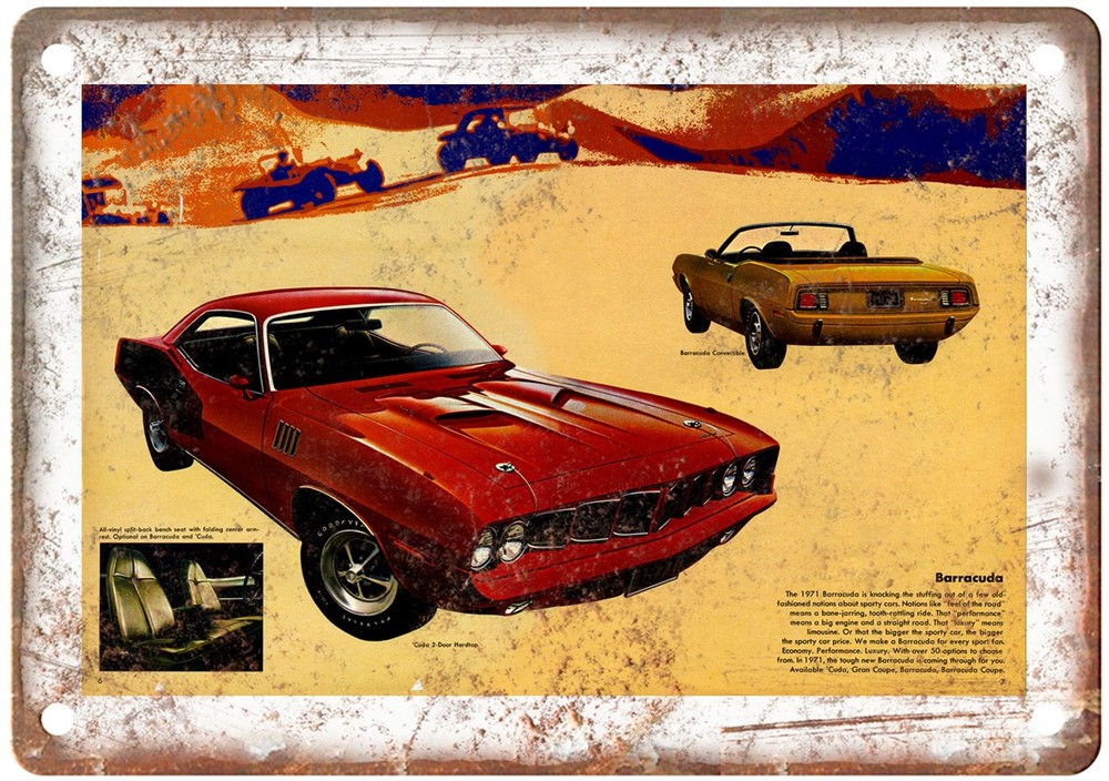 1971 Chrysler Vintage Auto Advertisement Retro Look Metal Sign AN1377