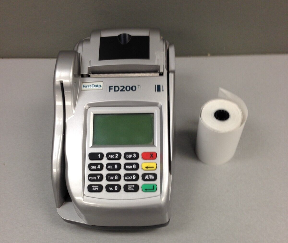 First Data FD200 WiFi Terminal & Check Reader NO POWER ADAPTER