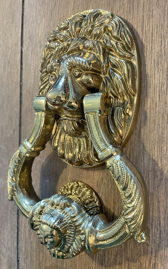 Brass Lion Doorknocker