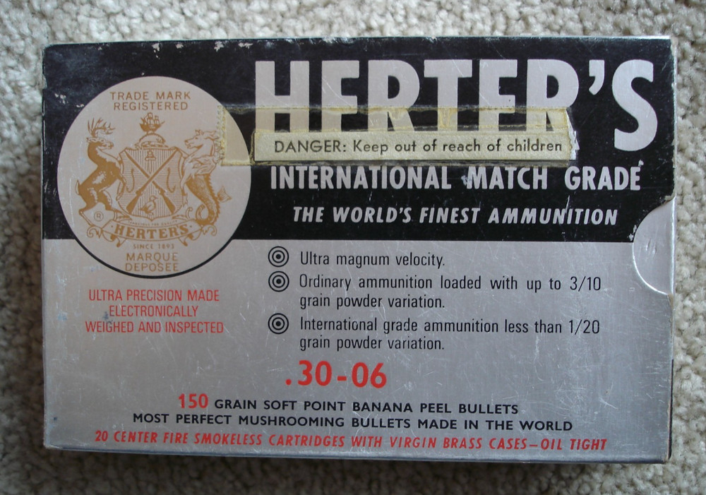 Vintage Herters Empty Shell Box 30-06 Waseca, MN