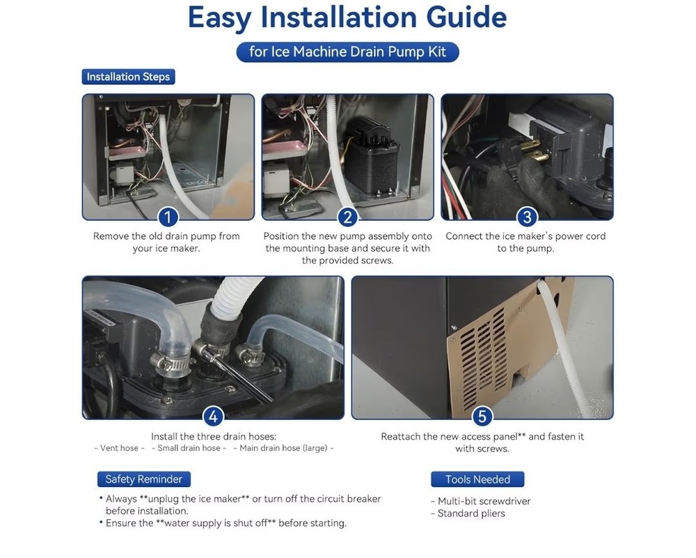 1901A Ice Machine Drain Pump Kit