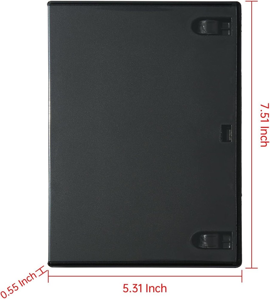 DVD+CD+Blu-Ray Replacement Disk Case One Disc Empty/Standard Size Black "GOOD"