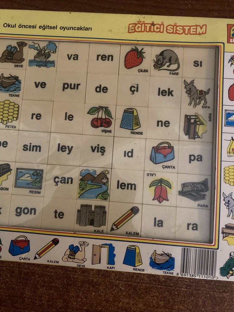 Turkish Magic Bricks Puzzle Educational System Erken Egitim Sistemi
