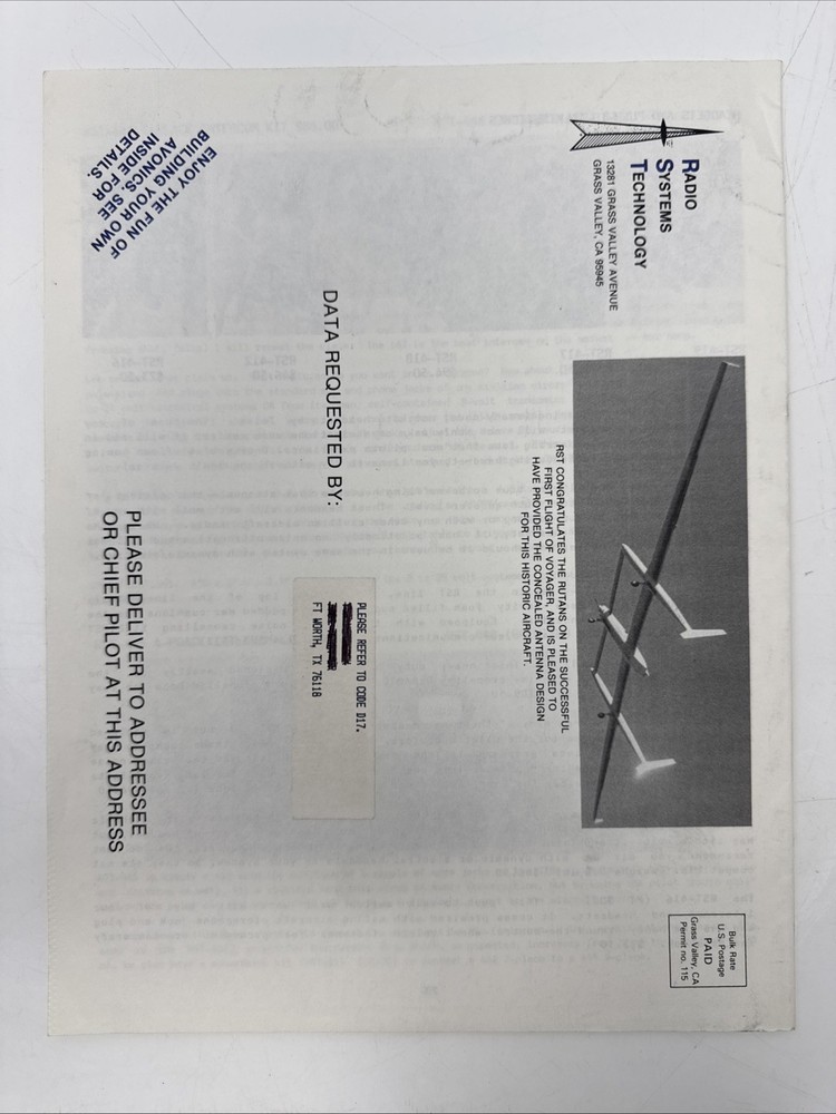 Radio Systems Technology Kit Avionics Catalog Winter Spring 1985