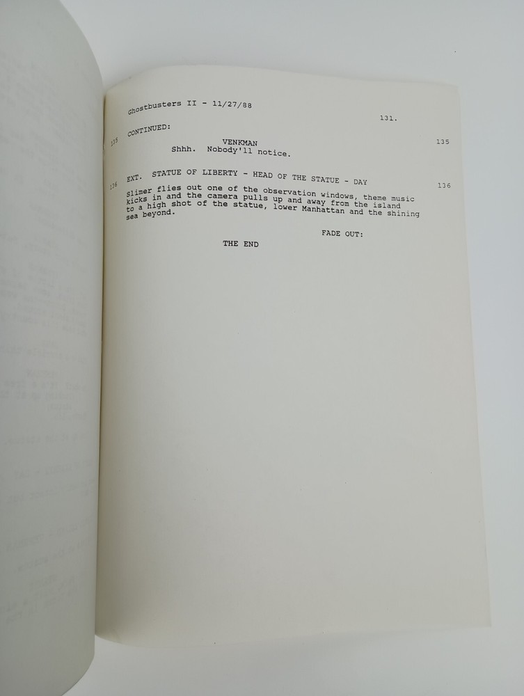Ghostbusters II Script - 1988 Pink & Blue Revision