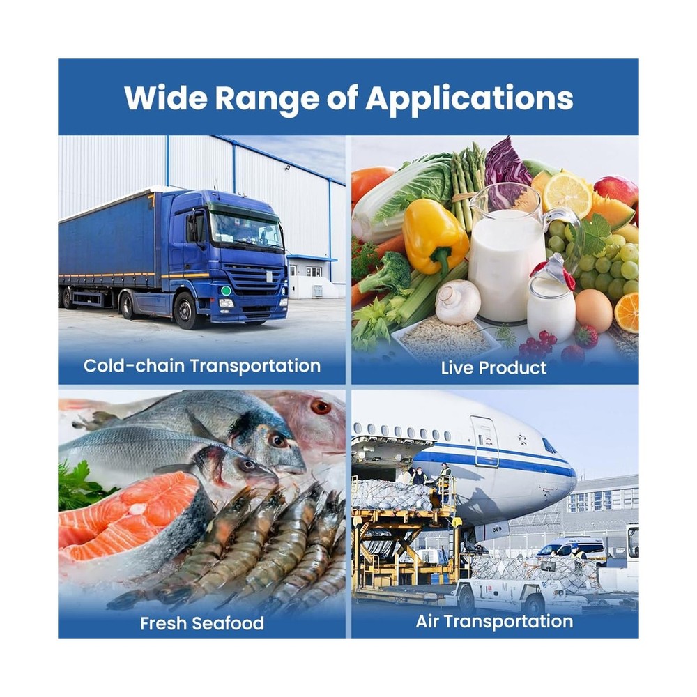 U10T 20 Pack USB Temperature Data Logger Single Use Temp Recorder with PDF an...