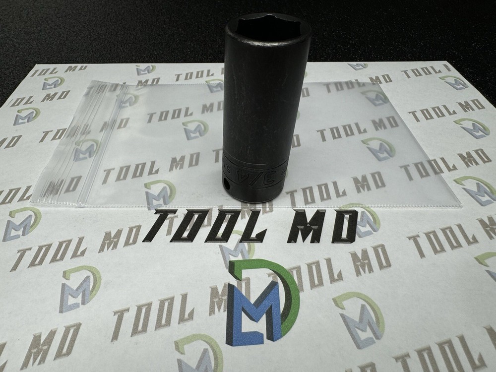 Snap-on Tools NEW 3/8" Drive 6-Point SAE 3/4” DEEP Impact Socket SIMF240