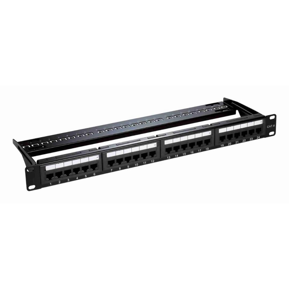 UTP Cat6 Patch Panel, 24 Port, Network Connection Management