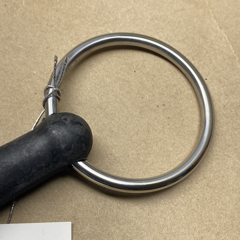 Korsteel Solid Rubber Mouth Loose Ring Snaffle Bit