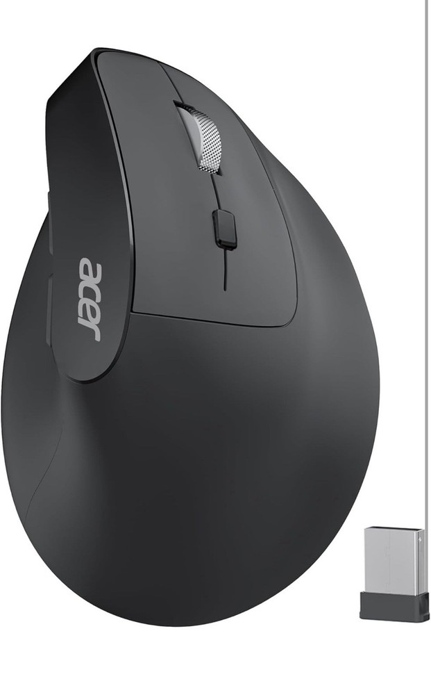 Acer Ergonomic Mouse Wireless, Adjustable DPI Vertical Mouse 1000/1200/1600