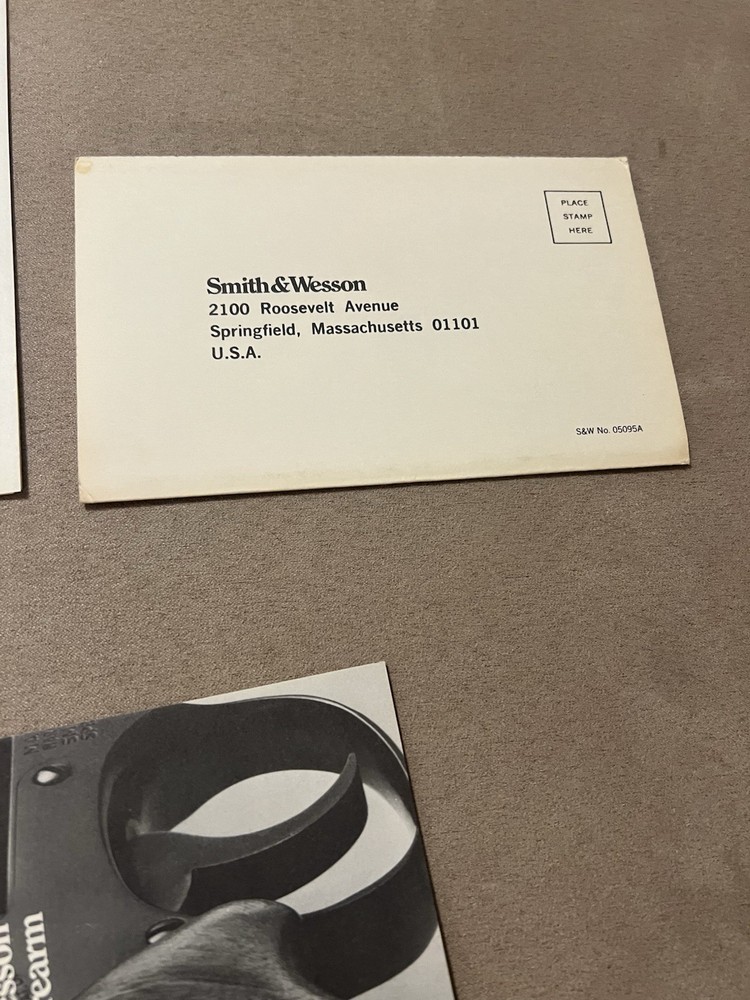 Factory Original Smith & Wesson K Frame Paperwork Set S&W - No Manual