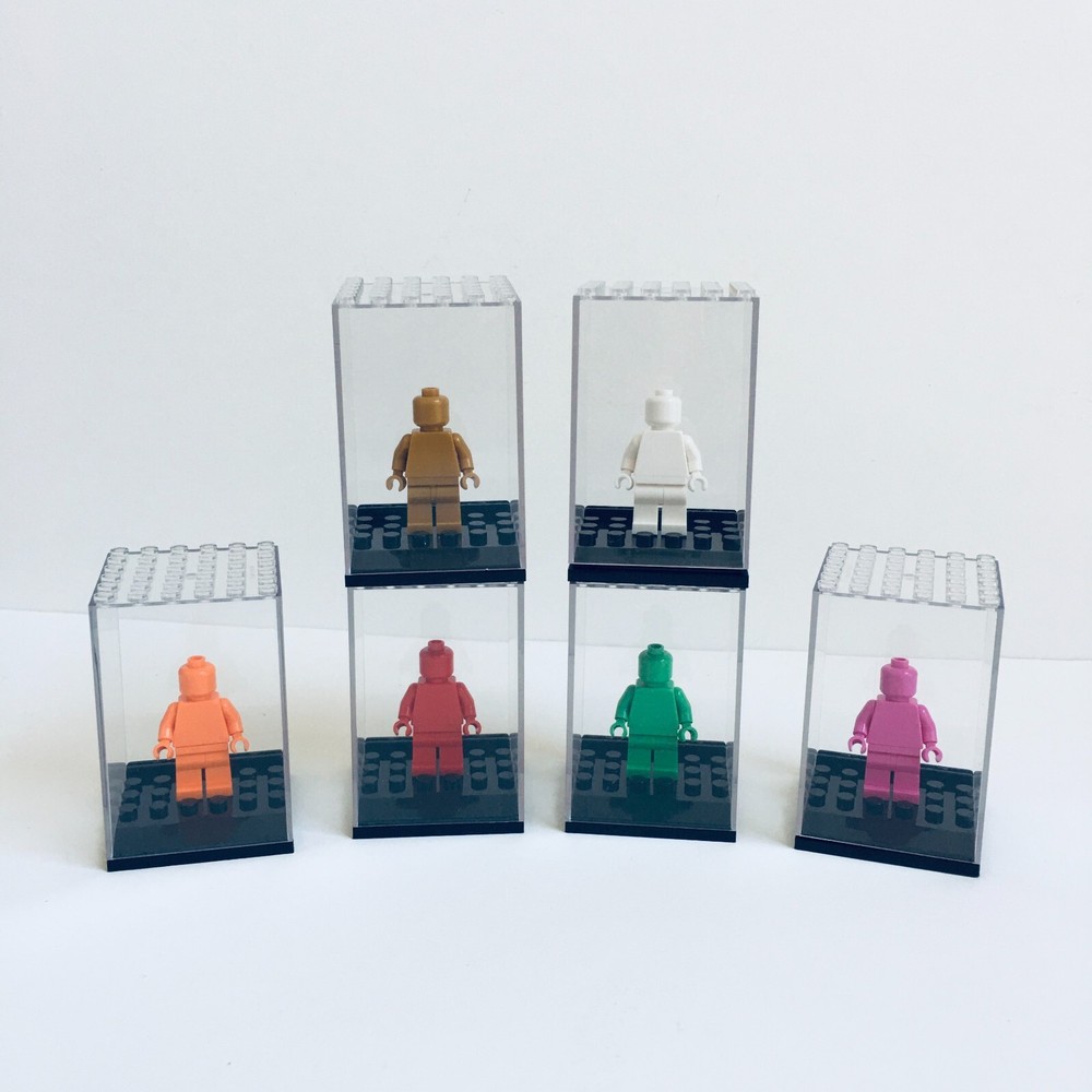 6 pcs Acrylic Display Case for Lego Minifigures Stackable ( Cases Only ) L-195