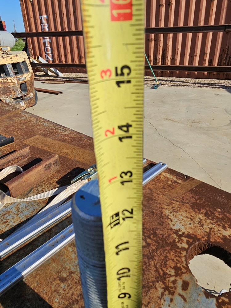 1 1/2" x 12" All-Thread Rod Galvanized With Nuts 2