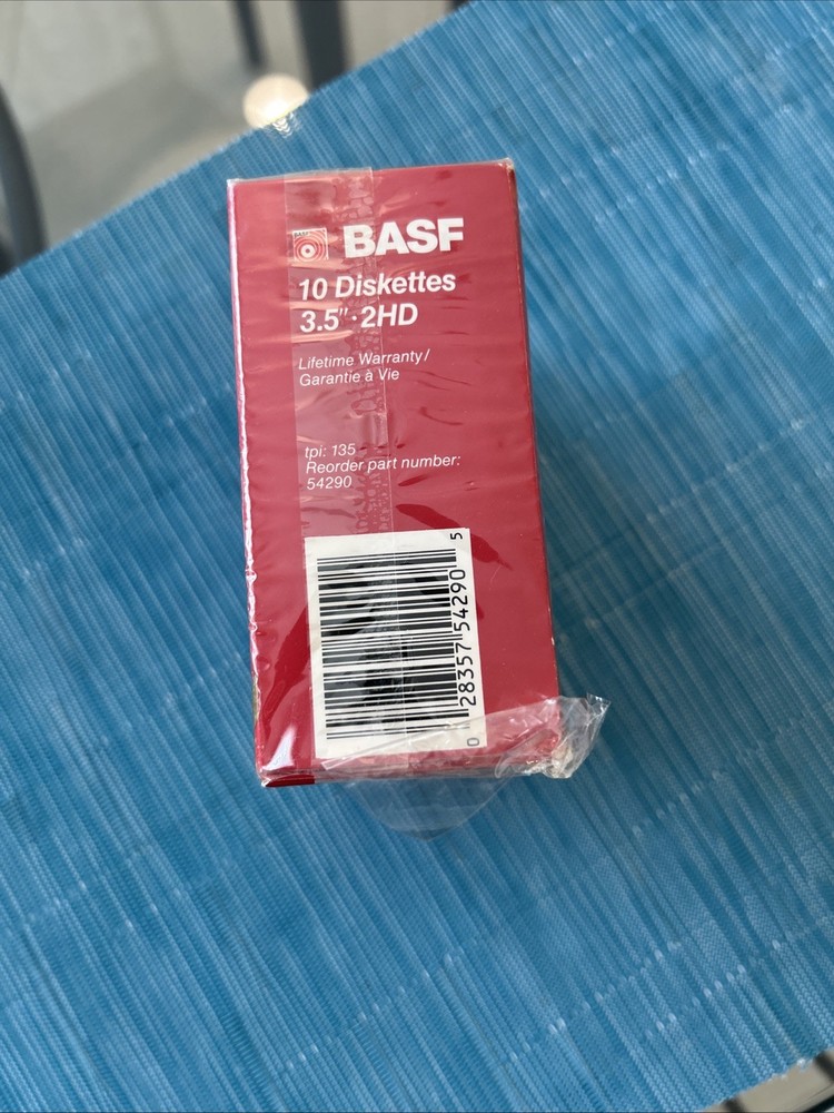 ⭐️ BASF 2HD High Density 3.5" Inch Floppy Disks - 10 Diskettes