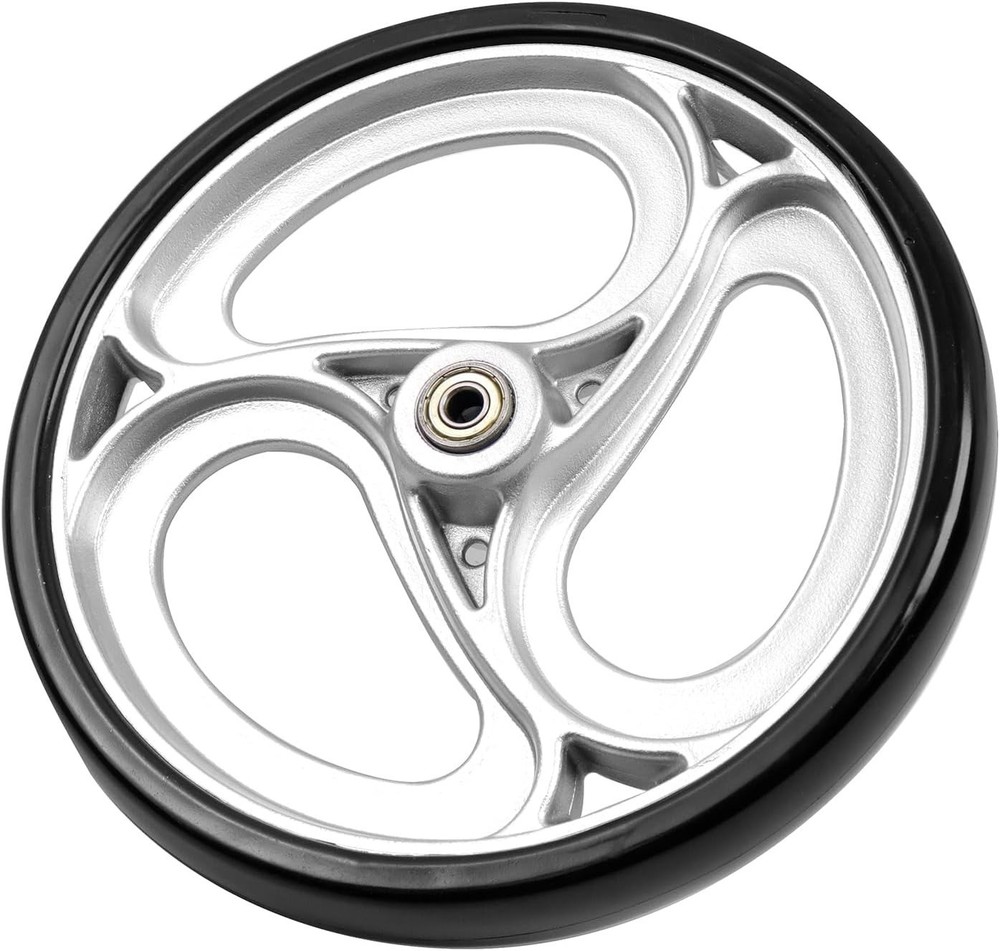 2 Pcs Wheels Replacement for Wheelchairs Solid 10 Inch Walker Wheels Replacement