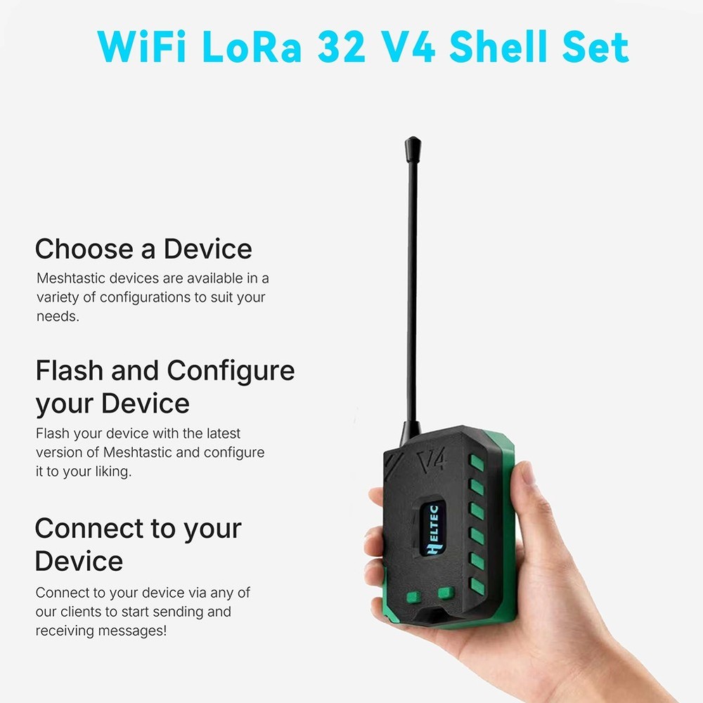 Heltec V4 Meshtastic WiFi LoRa 32 Development Board Case Kit with Softante8909