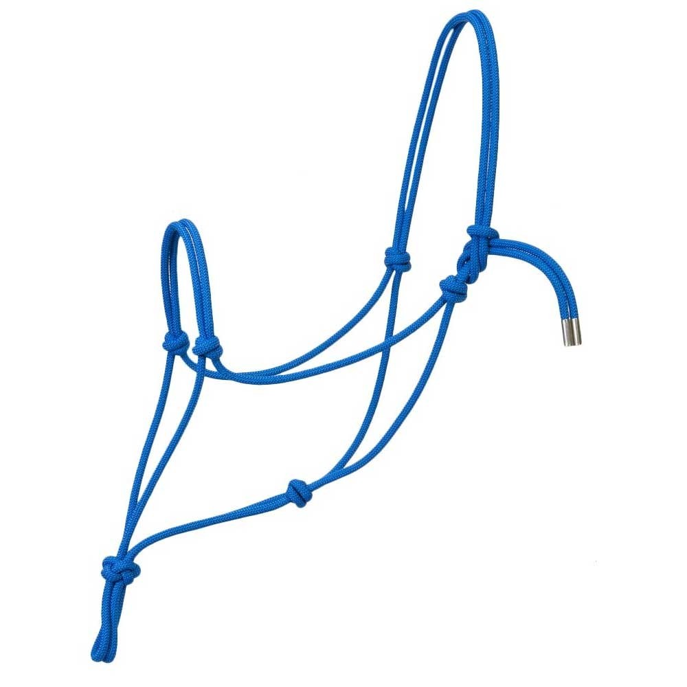 Weaver Leather Silvertip #95 Rope Halter – 5/16” Diamond Braid - Blue