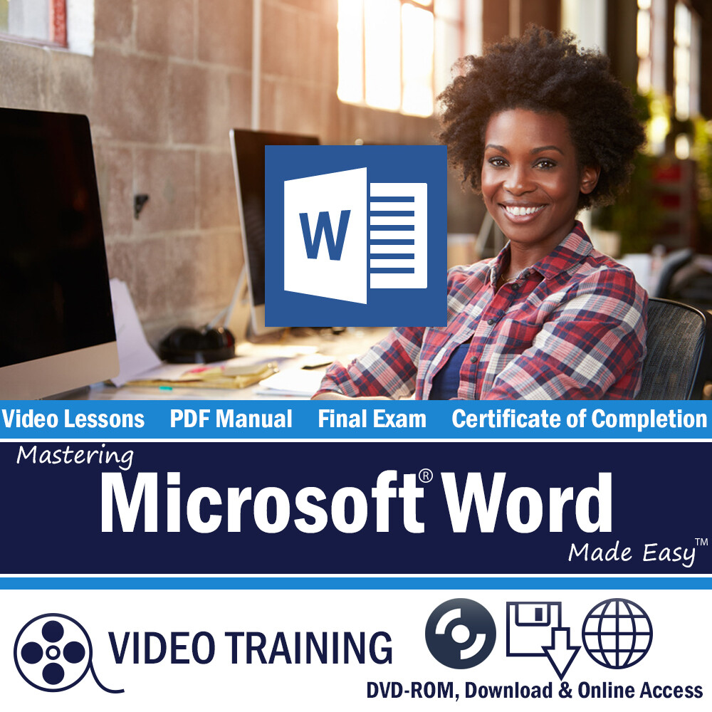 Learn Microsoft WORD 2016 Training Tutorial DVD-ROM Course 7 Hours 193 Lessons