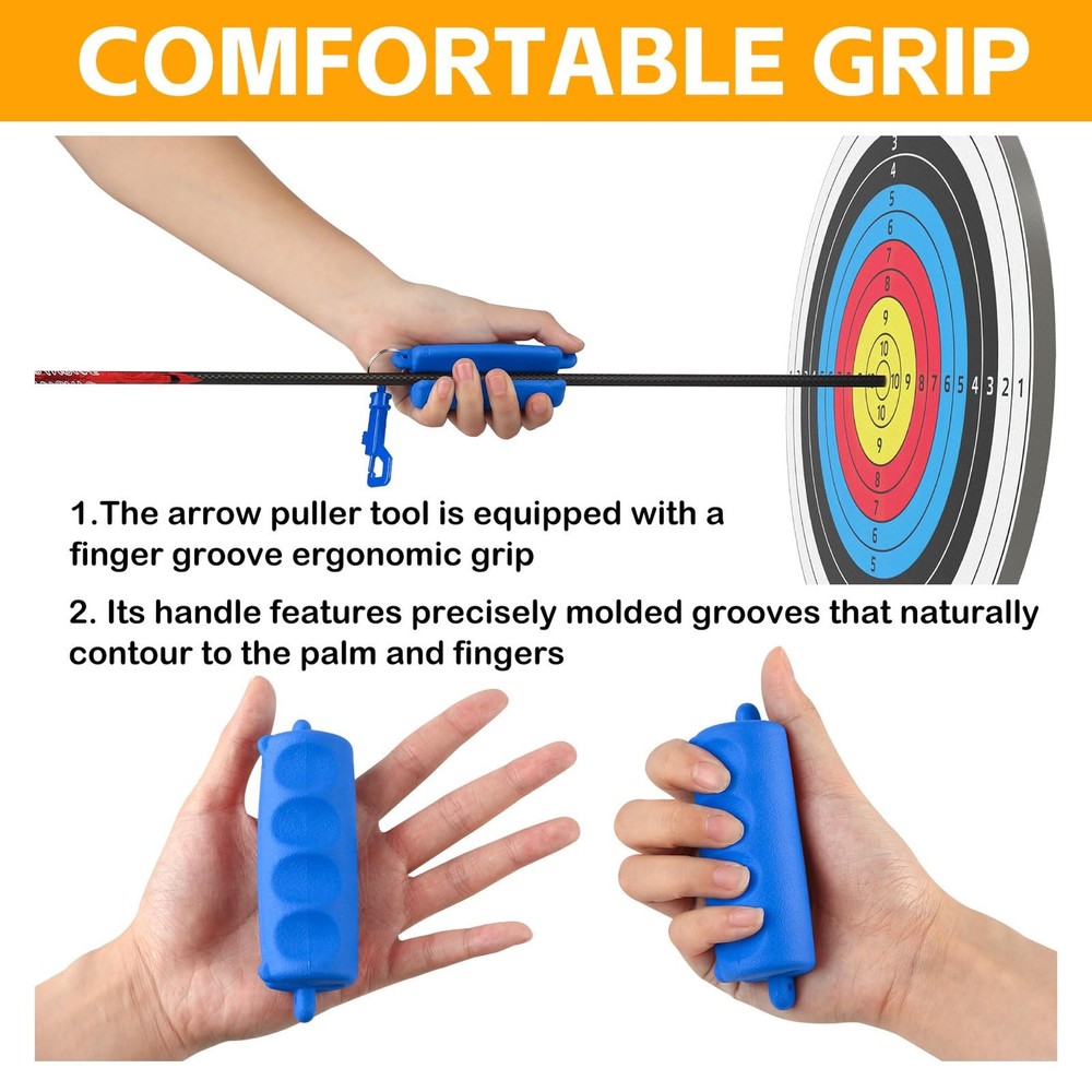 3 Pack Archery Arrow Puller Target Remover Gripper, Rubber Arrow Puller Tool ...