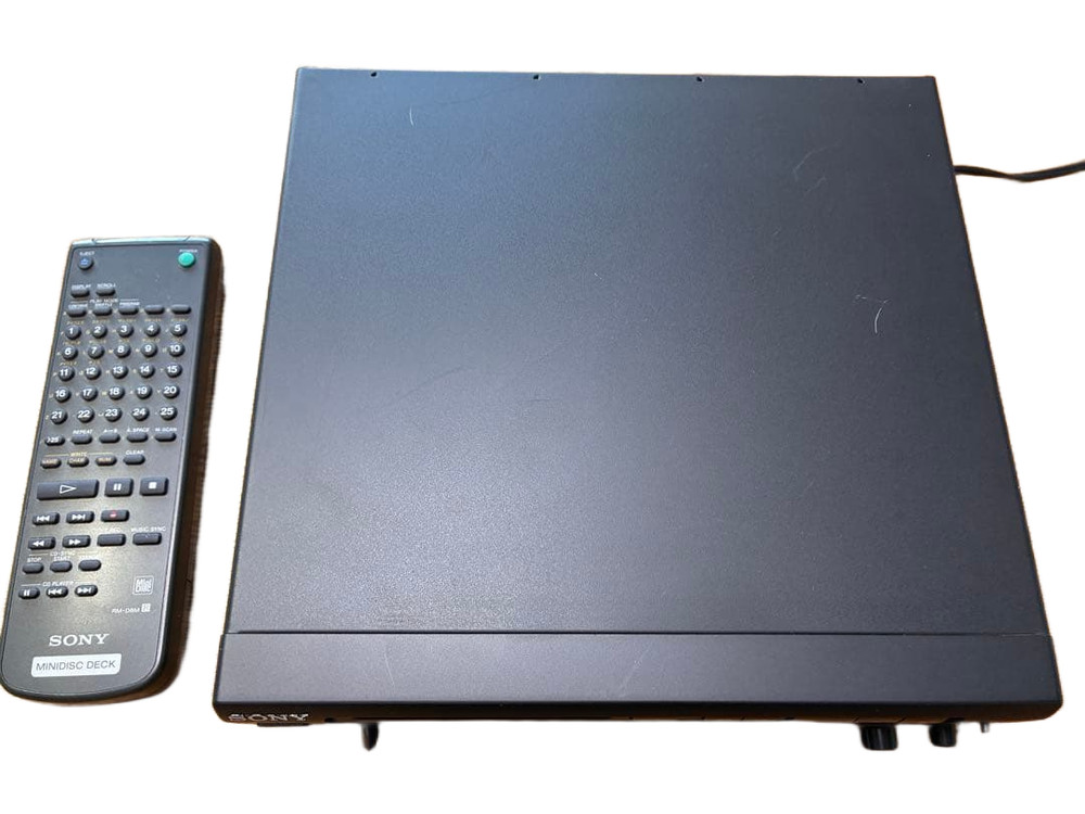 Sony MDS S37 MiniDisc Deck Player With Remote Tested Powers On