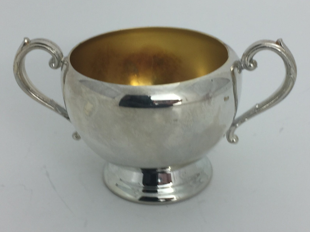 Oneida Silverplate Creamer Sugar Tray Georgian Scroll 3 Piece Set 1992