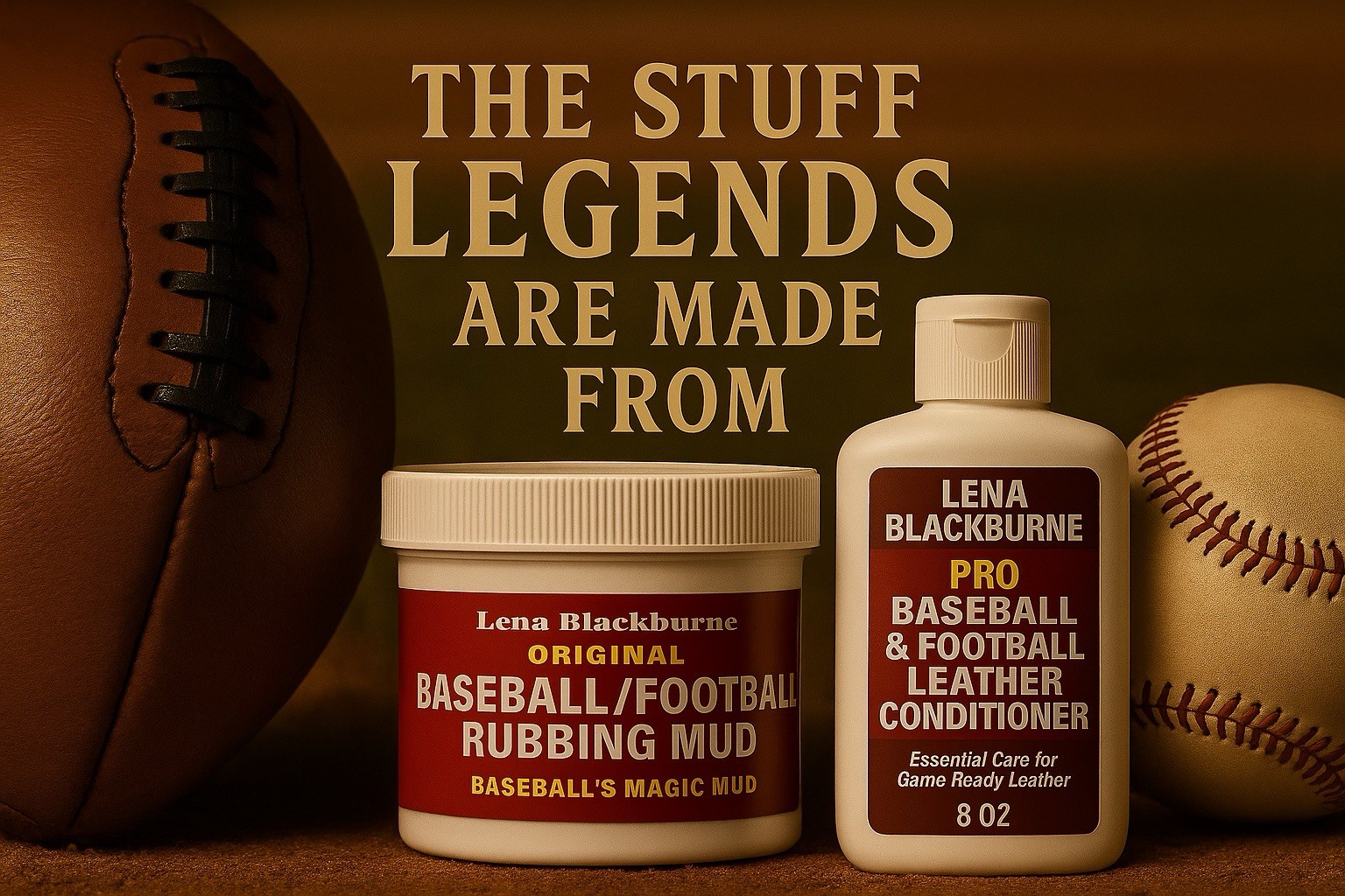 Lena Blackburne Mud + Leather Conditioner | Baseball & Football Prep Kit