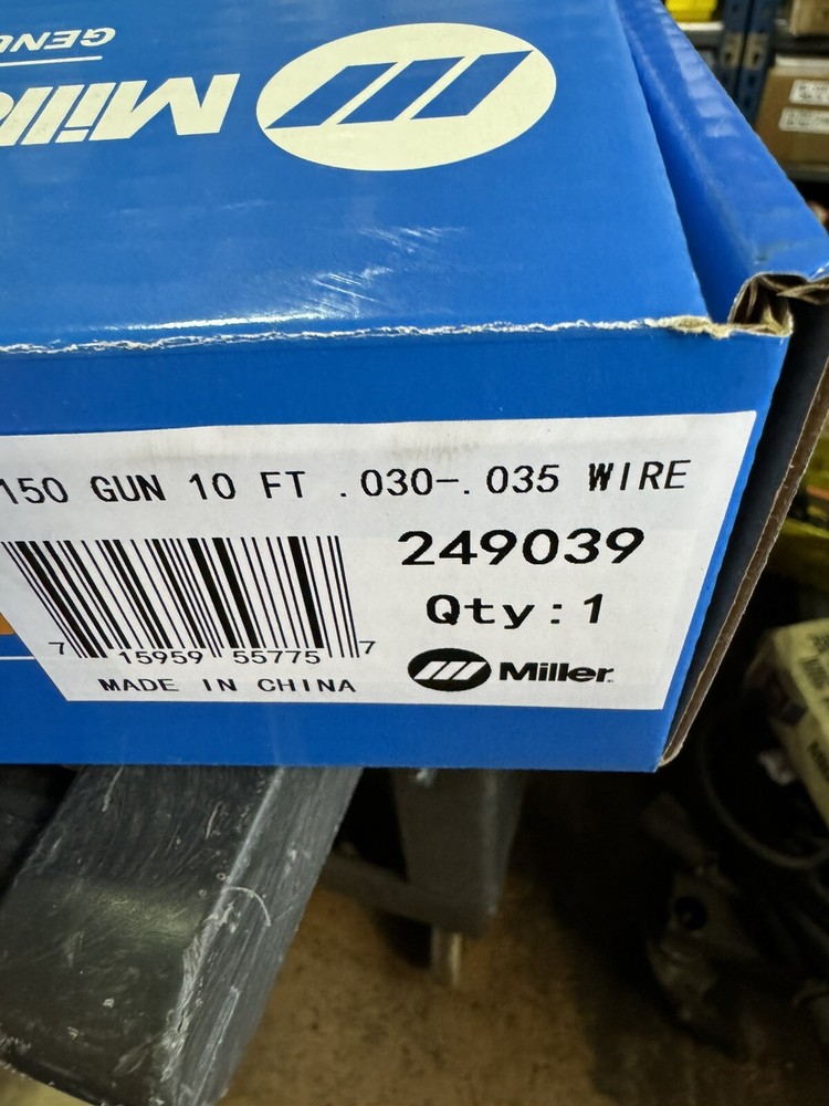 MILLERMATIC Welding Gun 249039 M15 150A 10 Ft Miller Gun For MM140 MM141 MM211