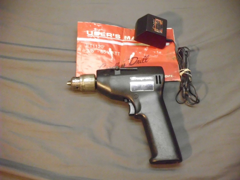 snap on cordless drill 3/8 1987
