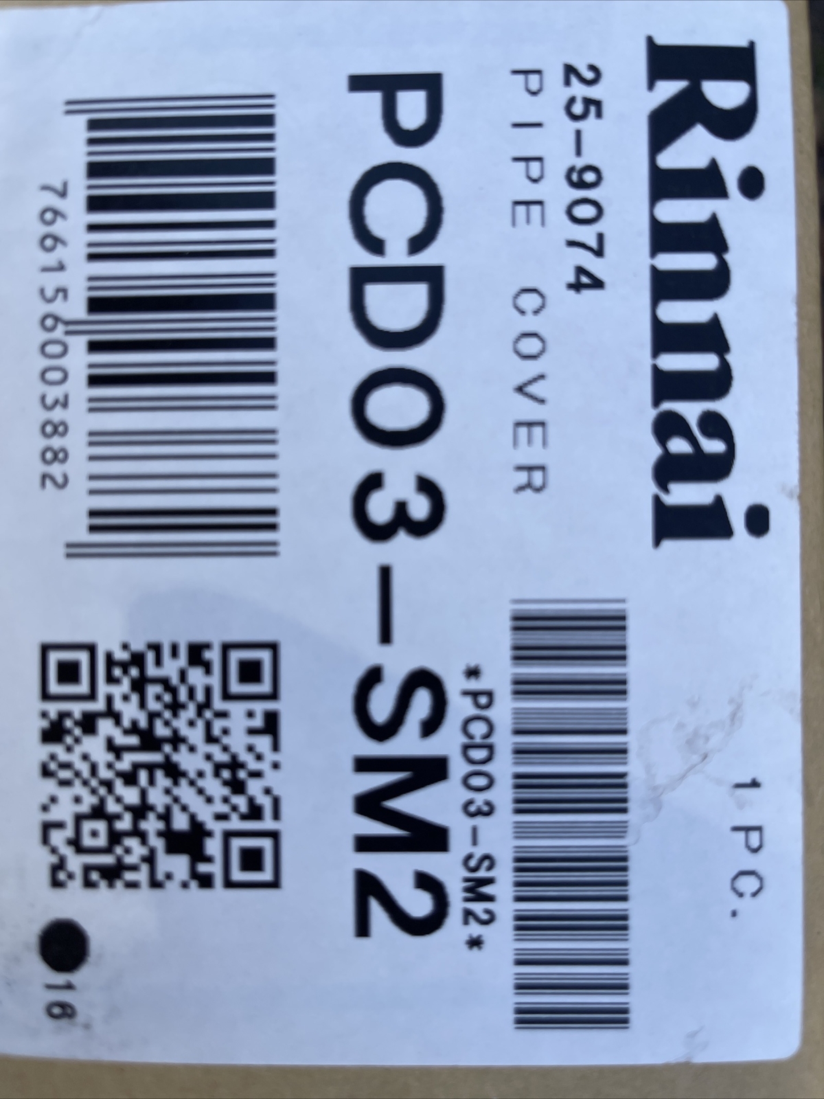 Rinnai Pipe Cover Enclosure for all Rinnai Luxury Series PCD-03 SM2