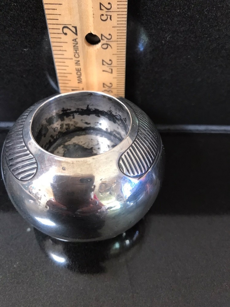 Antique Sterling Silver Match Strike Holder