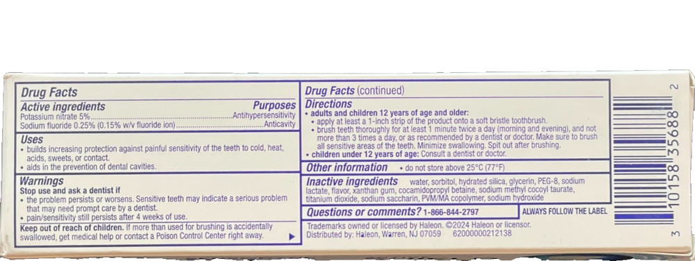 Sensodyne Pronamel Active Shield Sensitive Toothpaste 3.4 oz Cool Mint 3 Pack