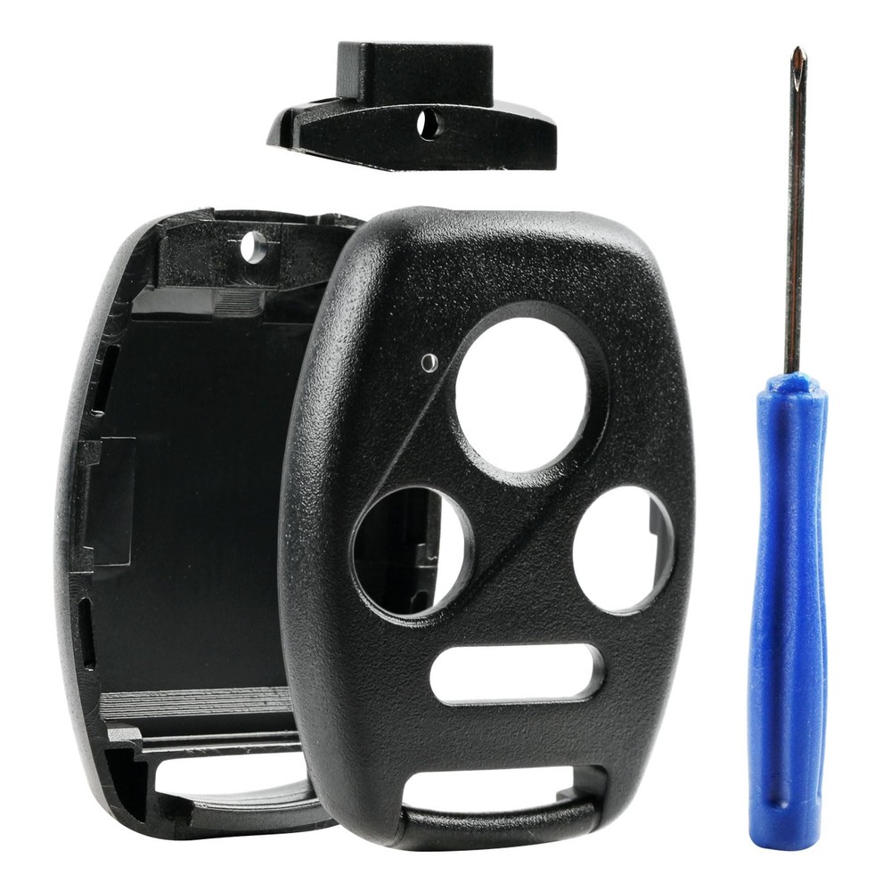 Cutting NOT Required - Key Fob Keyless Entry Remote Shell Case 1-Pack, 4-Btn
