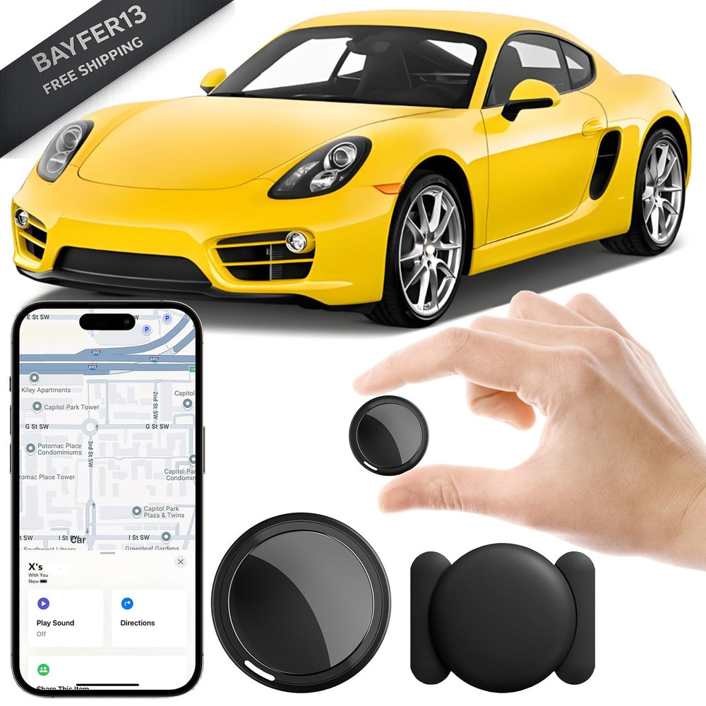 Mini GPS Tracker for Vehicles, Car Device Hidden Black